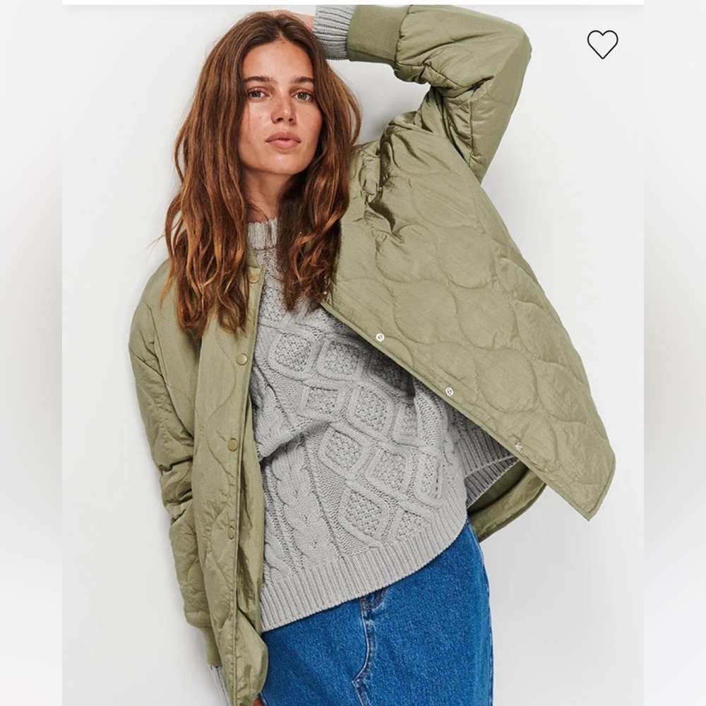 Ghanda Olive Quilted Jacket